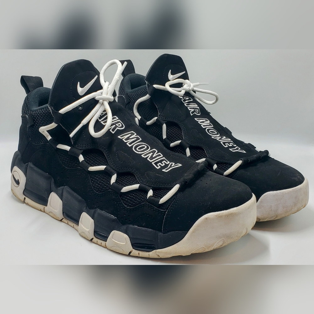 Nike Air More Money Uptempo White and Black Men's Size 12